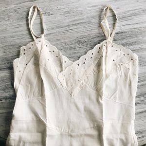 Vintage cotton eyelet slip size xs